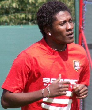 Asamoah Gyan, a Black Star with the Black Cats