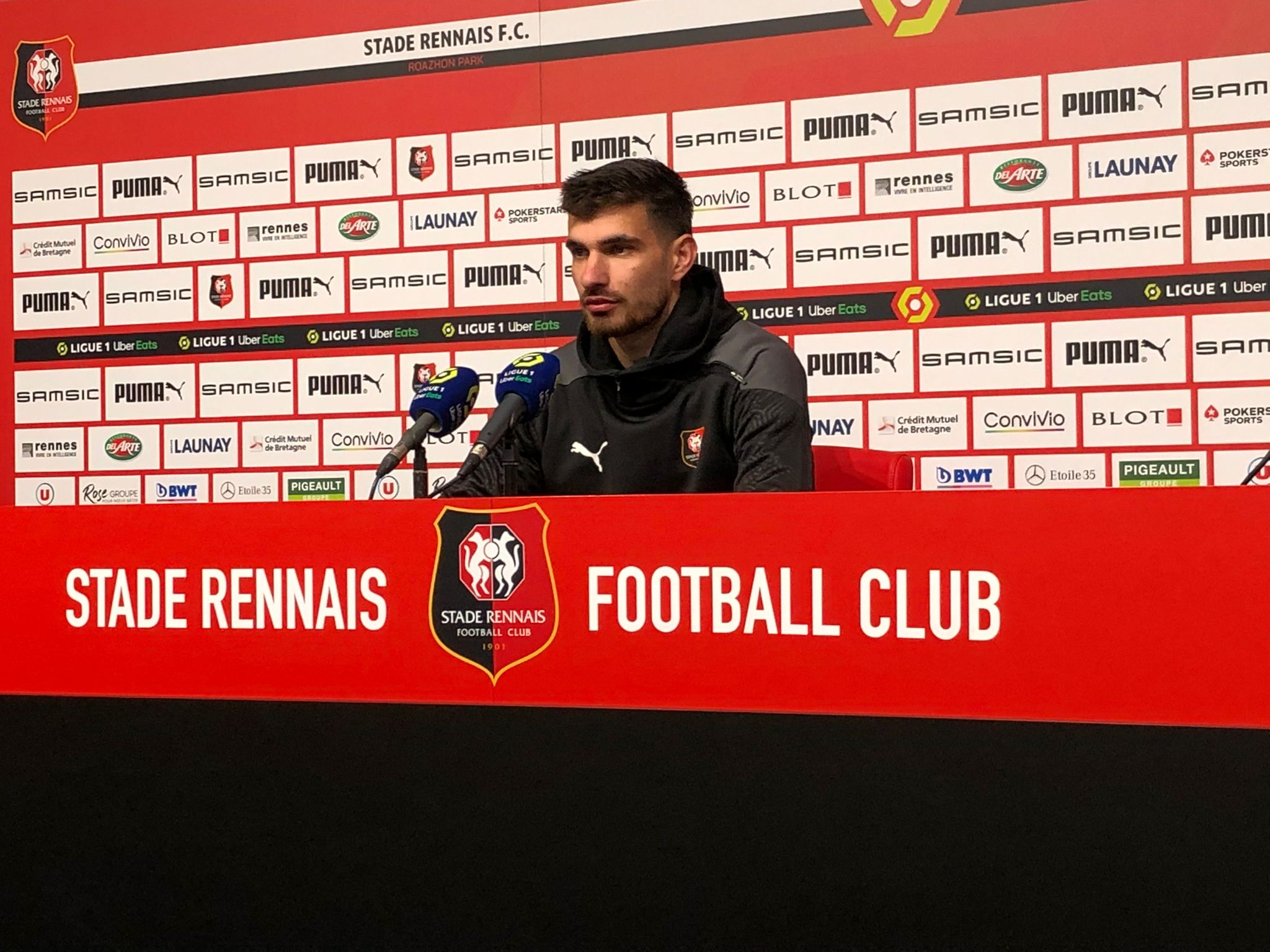 Stade Renais Martin Terrier attendu en conférence de presse avant Nice-Stade rennais ...