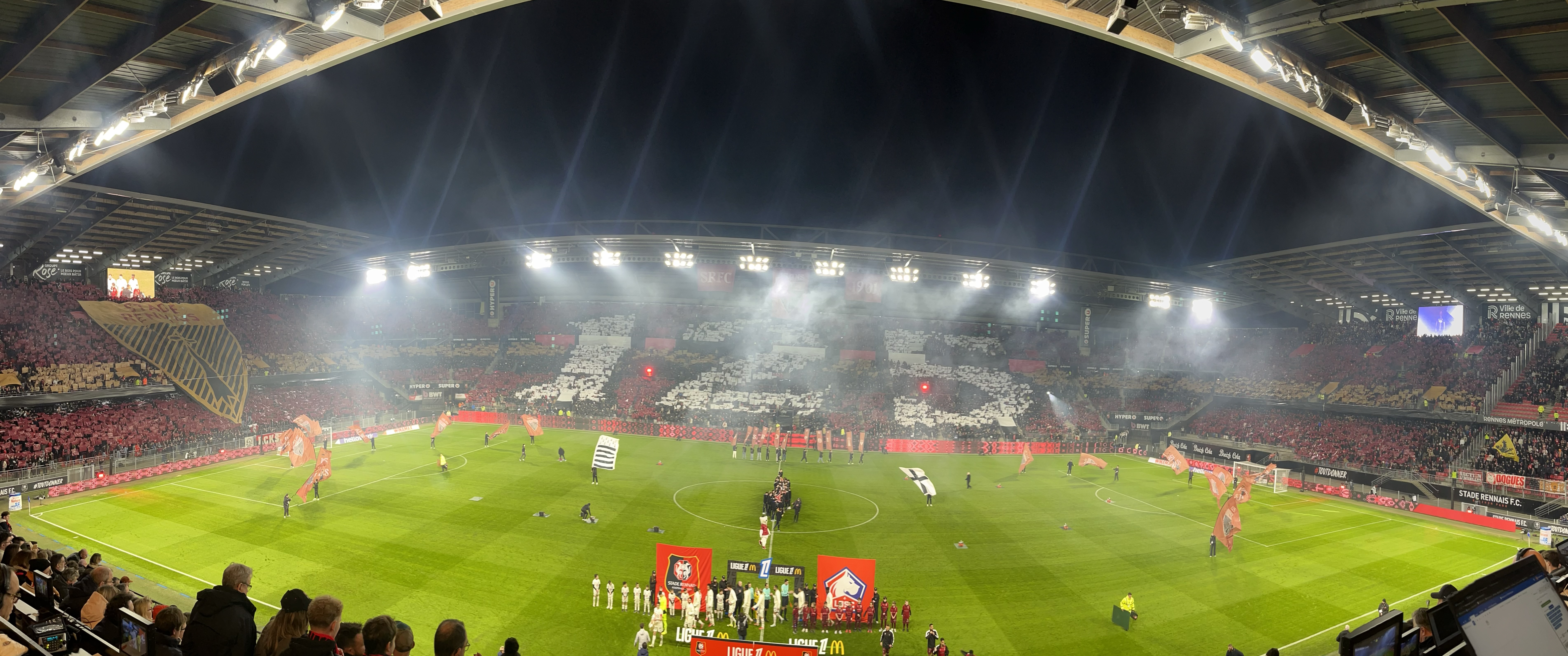 Stade rennais - Lille : le tifo géant d'avant-match au Roazhon Park