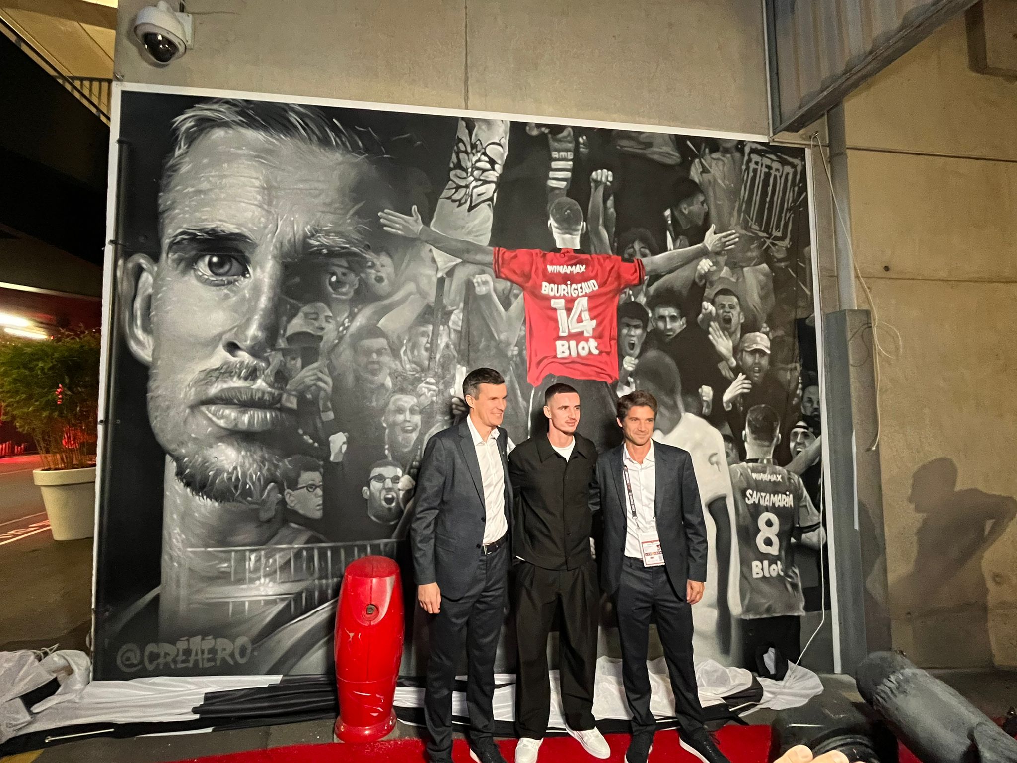 Stade rennais - Monaco : Une fresque inaugurée en l’honneur de Benjamin Bourigeaud