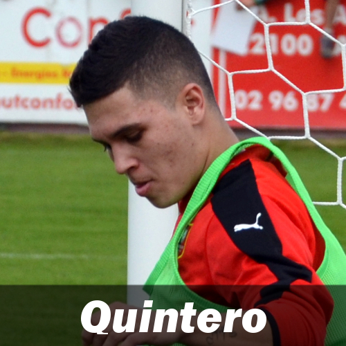 Quintero Rennais jusqu'à la fin de saison