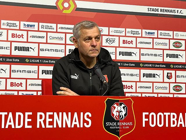 Stade rennais - Strasbourg / Genesio : « Je crois énormément à un rebond de notre part dès mercredi »