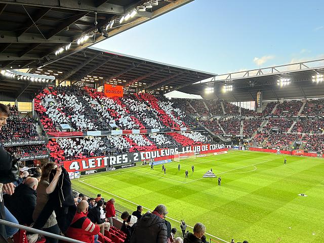 Stade rennais-Monaco : le tifo du RCK en photo