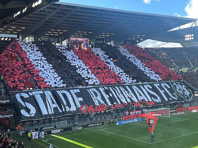 Stade rennais - Brest : le tifo déployé avant le derby ! 