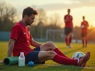 Blessure d'un footballeur