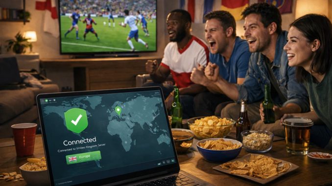 Soirée sport devant la télévision