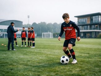 Entraînement de jeunes joueurs